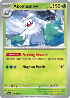 Abomasnow card art