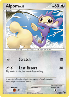 Aipom card art