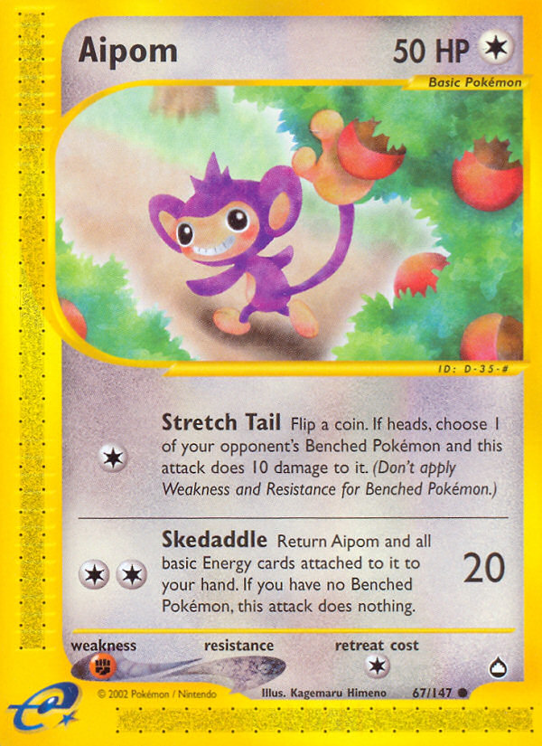 Aipom card art