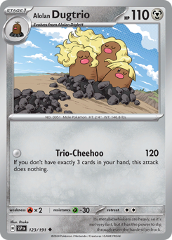 Alolan Dugtrio card art