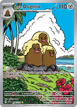Alolan Dugtrio card art