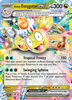 Alolan Exeggutor ex card art