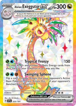 Alolan Exeggutor ex card art
