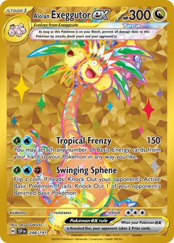 Alolan Exeggutor ex card art