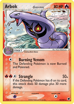 Arbok δ card art