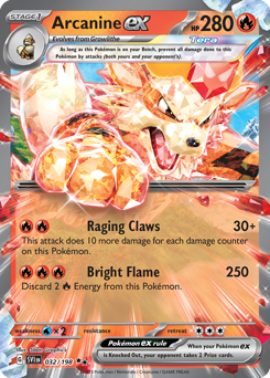 Arcanine ex card art