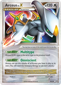 Arceus LV.X card art