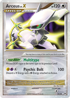 Arceus LV.X card art