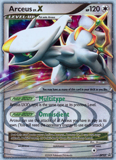 Arceus LV.X card art