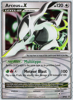 Arceus LV.X card art