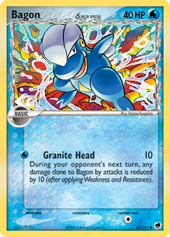 Bagon δ card art