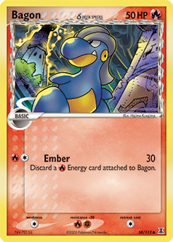 Bagon δ card art