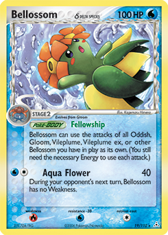 Bellossom δ card art