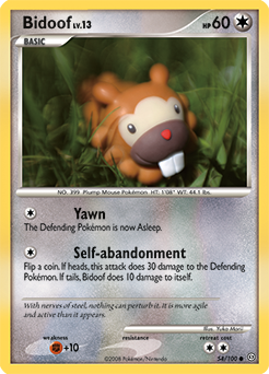 Bidoof card art