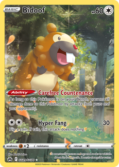 Bidoof card art
