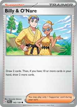 Billy & O'Nare card art