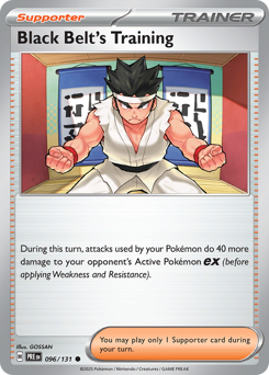 Black Belt's Training card art