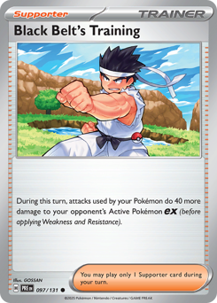 Black Belt's Training card art