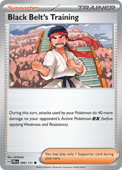 Black Belt's Training card art