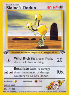 Blaine's Doduo card art
