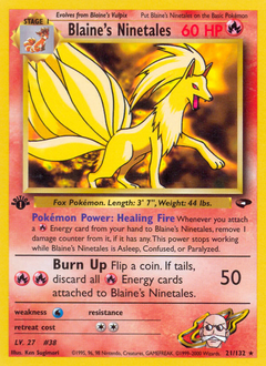 Blaine's Ninetales card art