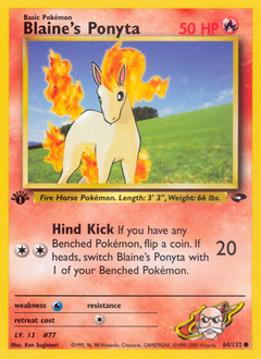 Blaine's Ponyta card art