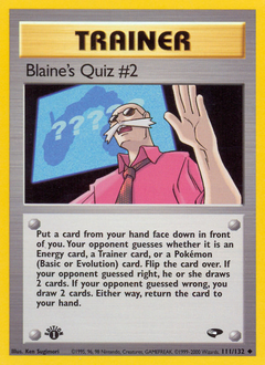 Blaine's Quiz #2 card art