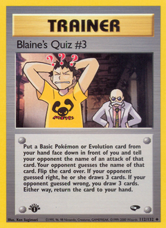 Blaine's Quiz #3 card art