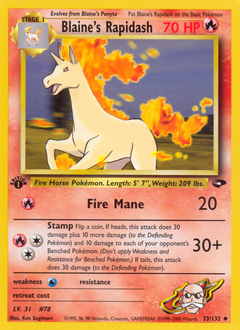 Blaine's Rapidash card art