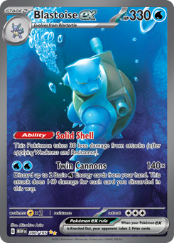 Blastoise ex card art