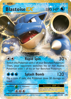 Blastoise-EX card art