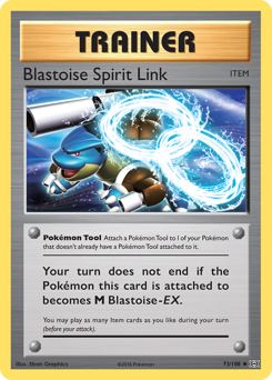 Blastoise Spirit Link card art