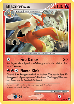 Blaziken card art