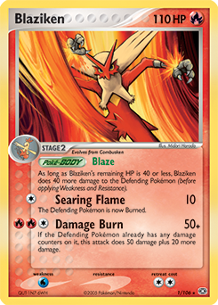 Blaziken card art