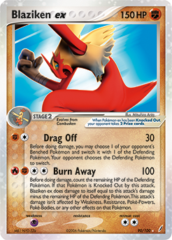 Blaziken ex card art