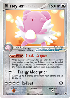 Blissey ex card art