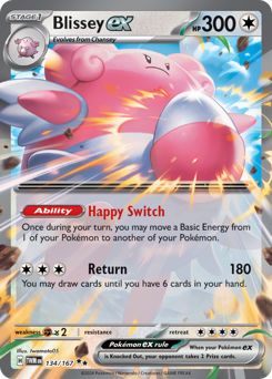 Blissey ex card art