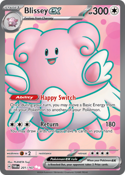 Blissey ex card art