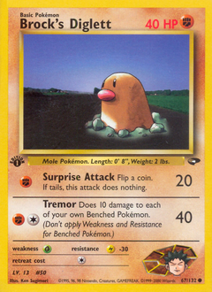 Brock's Diglett card art