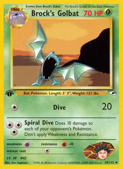 Brock's Golbat card art