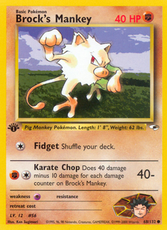 Brock's Mankey card art
