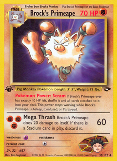 Brock's Primeape card art