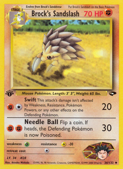 Brock's Sandslash card art