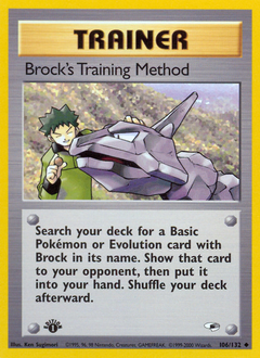 Brock's Training Method card art