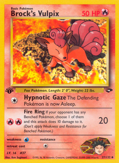 Brock's Vulpix card art