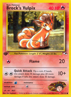 Brock's Vulpix card art