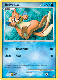 Buizel card art