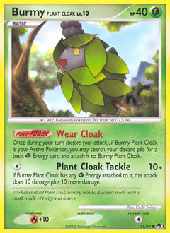 Burmy Plant Cloak card art