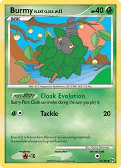 Burmy Plant Cloak card art