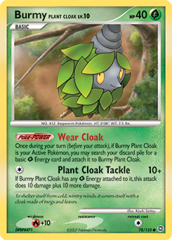 Burmy Plant Cloak card art